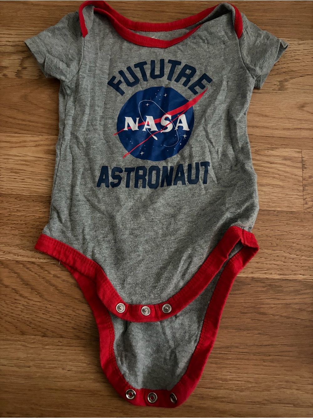 NASA Fire Astronaut Size 6/9 onesie